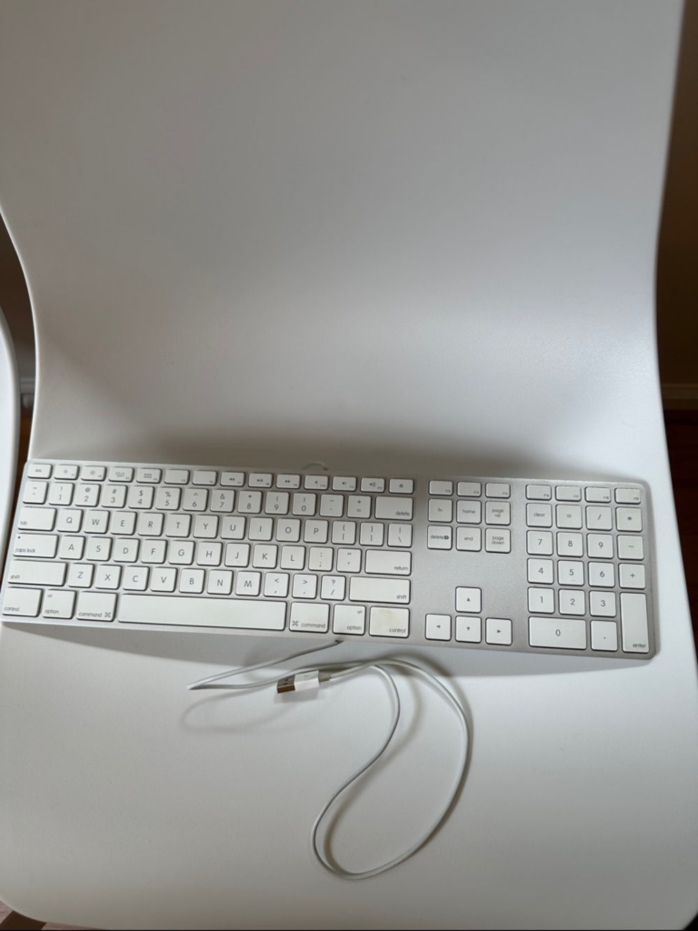 Wired Apple keyboard